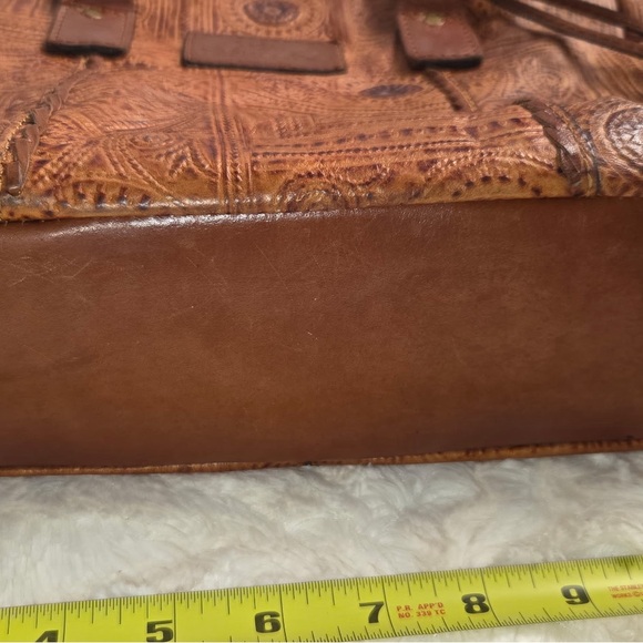 Patricia Nash Brown Patterned Leather Purse Bag - Picture 4 of 9